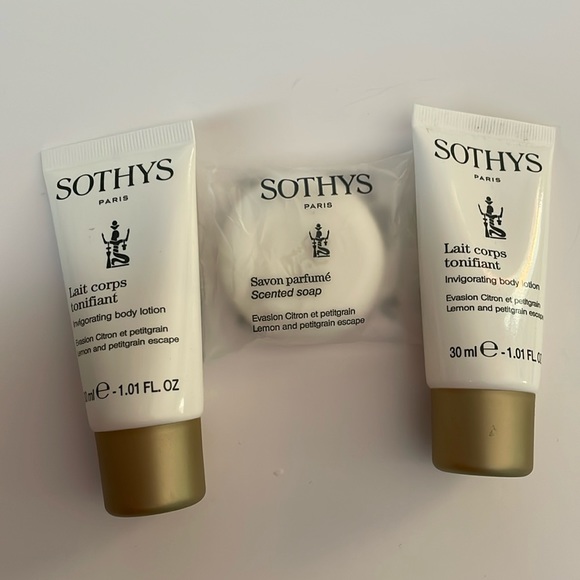 Sothys Paris invigorating body lotion and scented soap - Picture 1 of 5